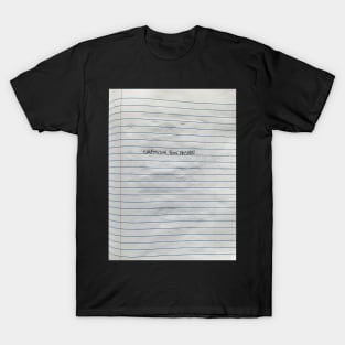 Composition Book Pattern BLK T-Shirt